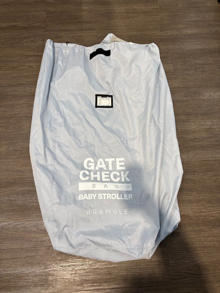 PRE LOVED Bramble Gate Check Stroller Bag - Grey