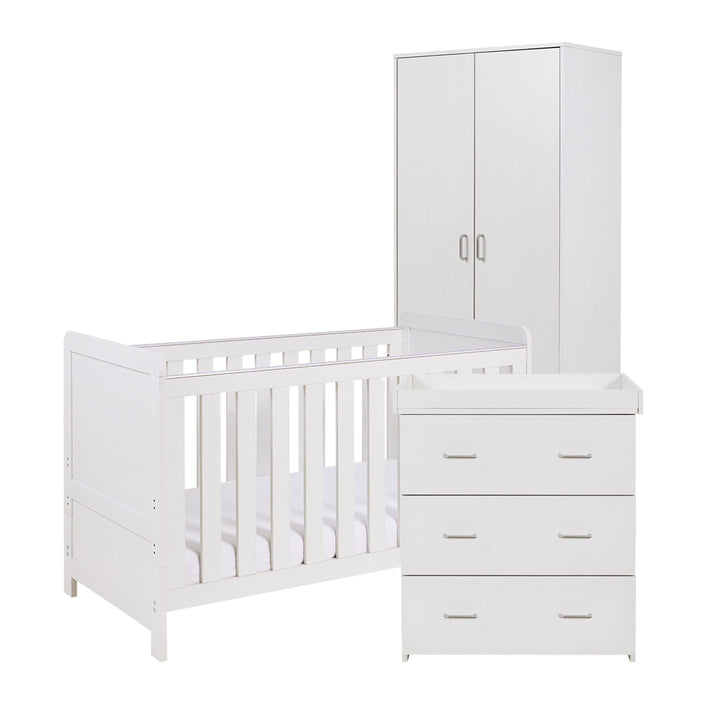 Babymore Caro 3 Piece Room Set – Whitewash