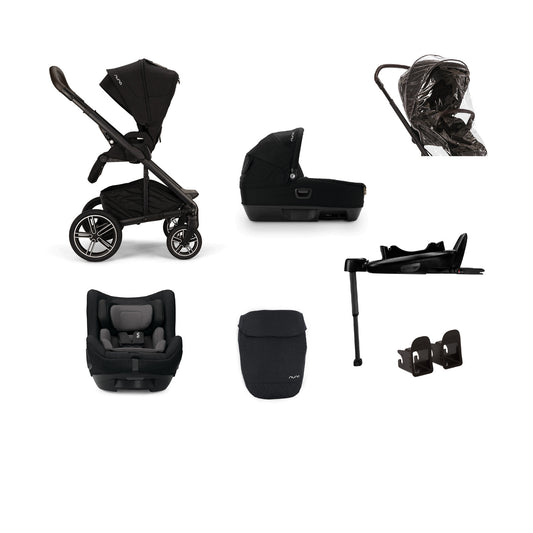 Nuna MIXX Next Generation CARI Travel System Bundle - Caviar