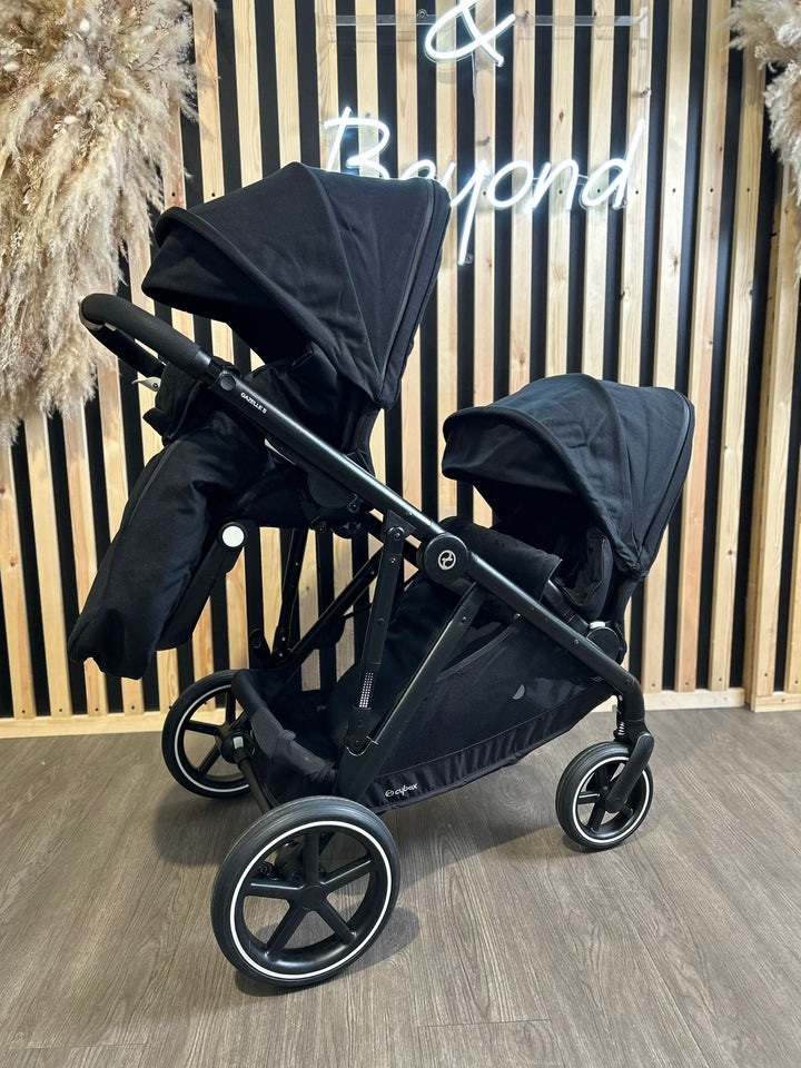 PRE LOVED Cybex Gazelle S Double Pushchair - Black