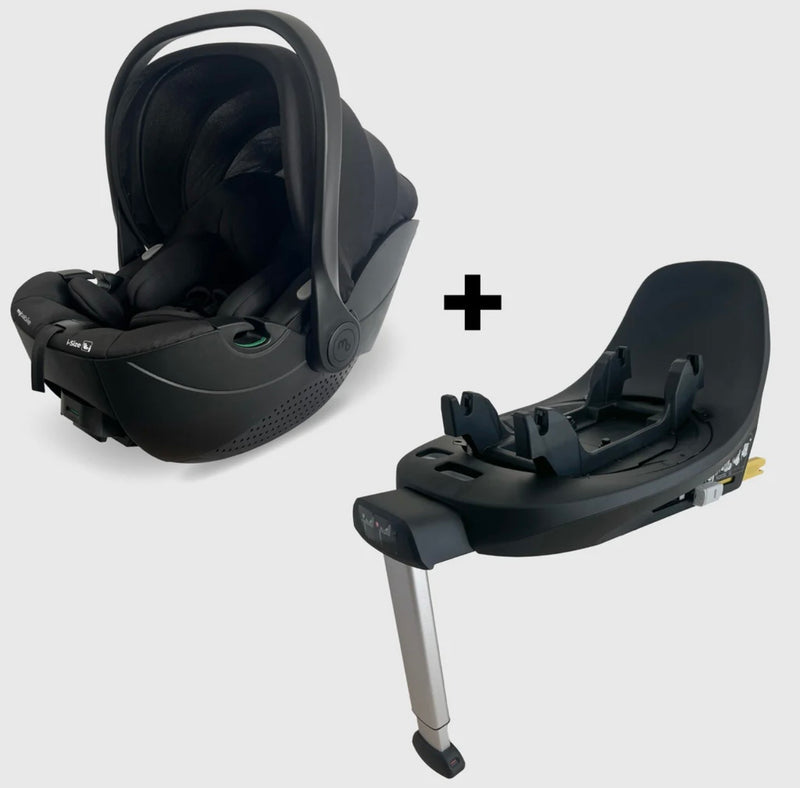 OPEN BOX My Babiie MBCS05 Rotating Infant Carrier Car Seat and Base - Black