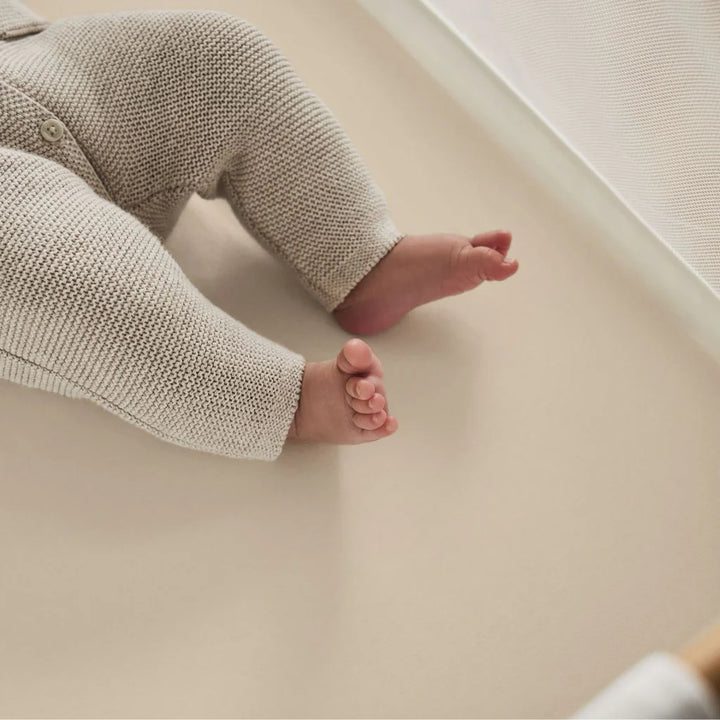 The Little Green Sheep Organic Crib Fitted Sheets - Cocoa Rice