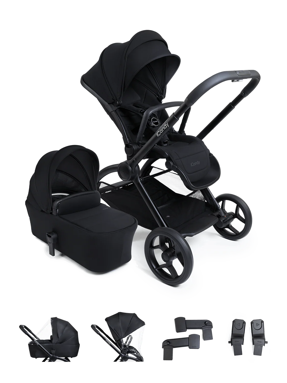 iCandy Core2 Pushchair & Carrycot - Black