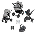 Ickle Bubba Comet 3in1 Travel System With Astral Car Seat - Black/Space Grey
