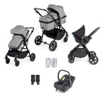 Ickle Bubba Comet 3in1 Travel System With Astral Car Seat - Black/Space Grey