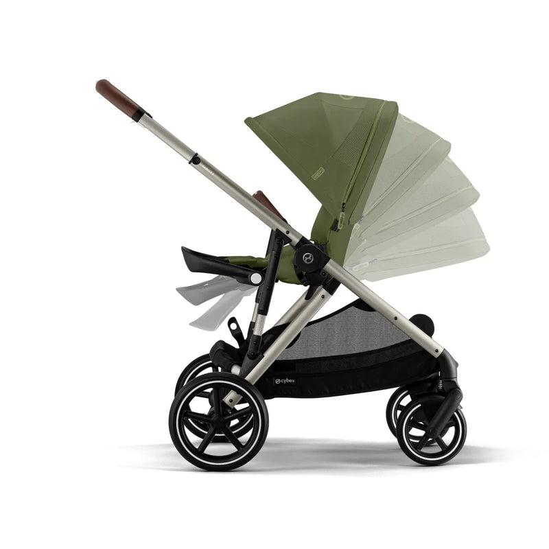 Cybex Gazelle Essential Bundle Inc Gold Footmuff - Moss/Taupe