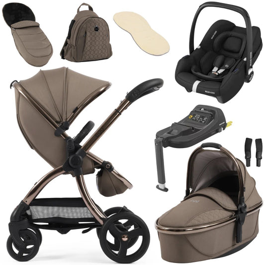 egg3 Luxury Bundle with Maxi-Cosi Cabriofix i-Size Car Seat - Mink