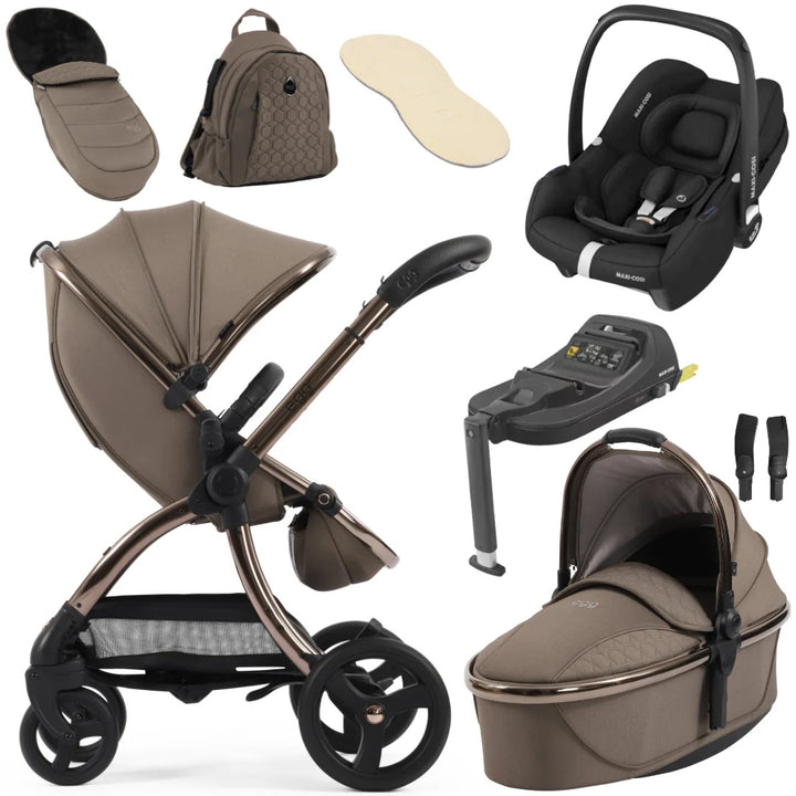 Egg3 Luxury Bundle with Maxi-Cosi Cabriofix i-Size Car Seat - Mink