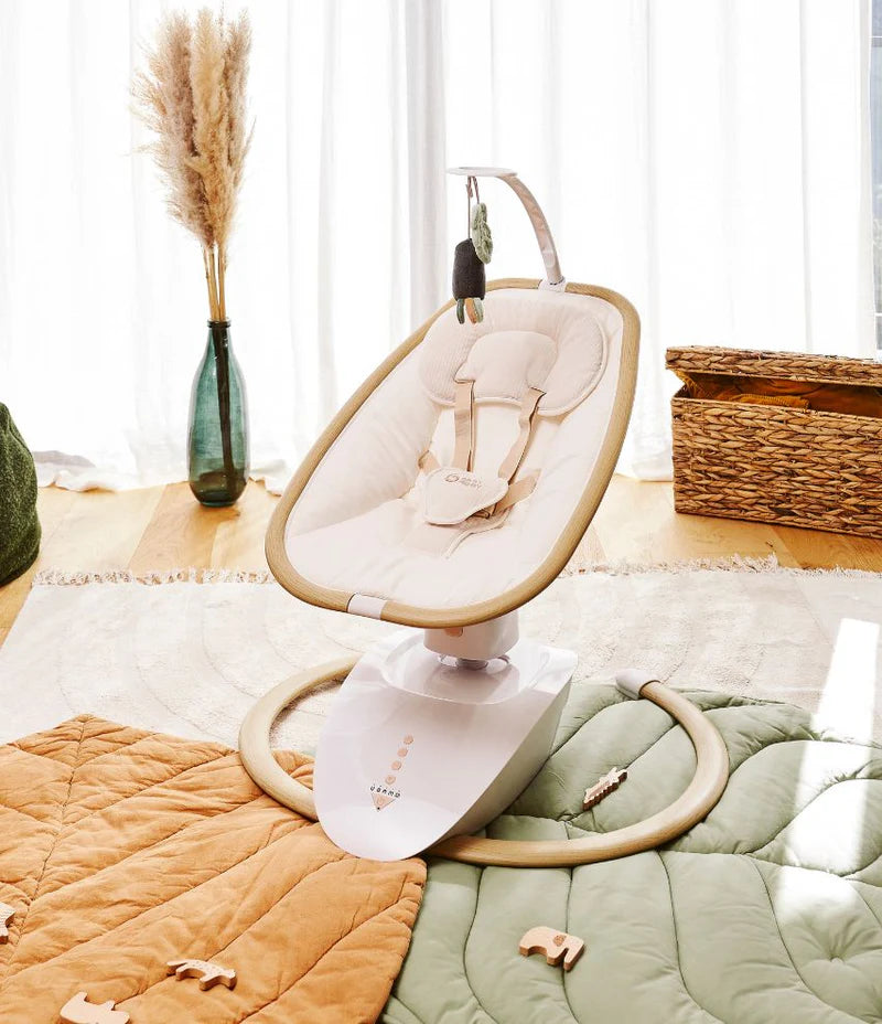 Babymoov Swoon Hoop Multi motion Baby Swing with Audio - Natural/Ecru