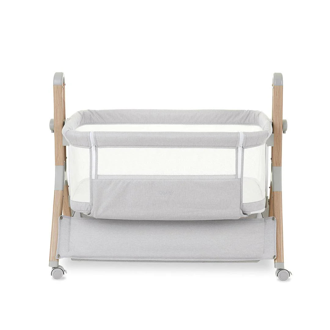 Obaby Cloud Bedside Crib - Grey