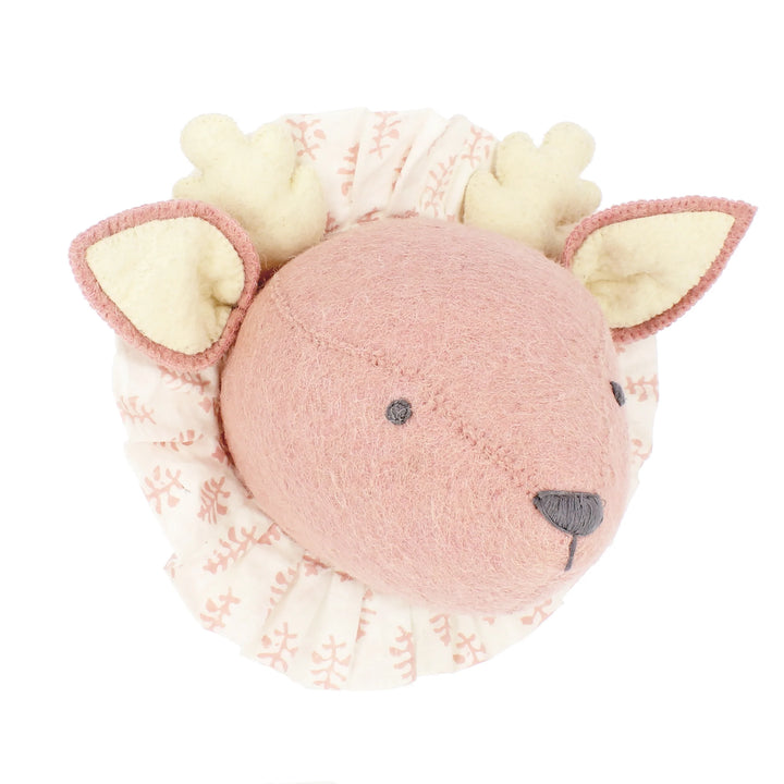 Fiona Walker Baby Deer with Vintage Ruff Head Mini - Pink