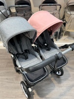 PRE LOVED Bugaboo Donkey5 Duo Pushchair - Grey Melange/Morning Pink