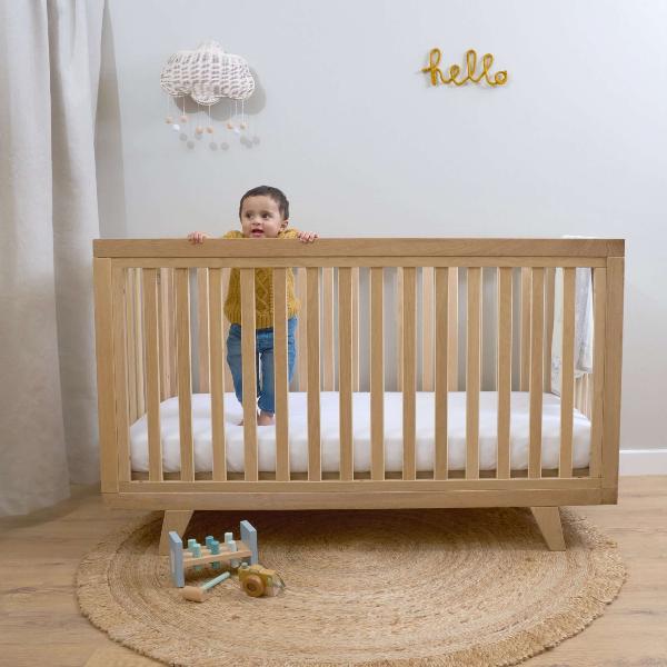 Clair De Lune Solid Oak Cot Bed