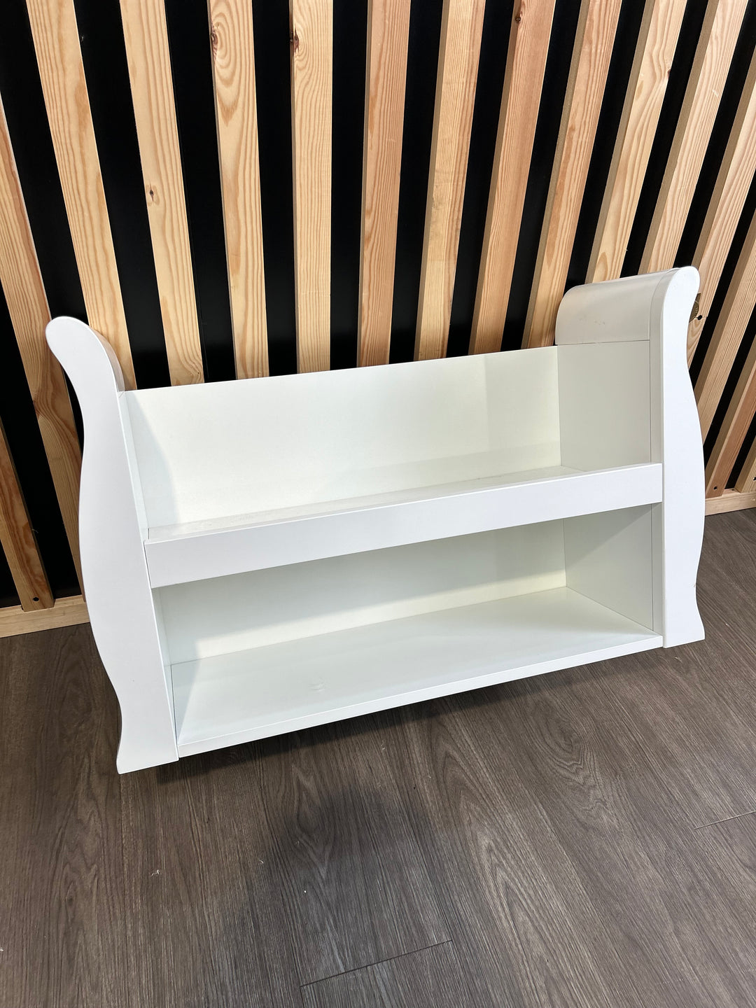 EX DISPLAY Obaby Stamford Sleigh Shelf - White (COLLECTION FROM STORE ONLY)