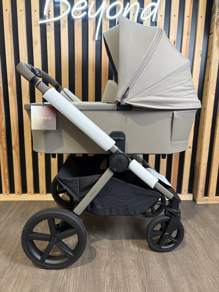 EX DISPLAY Venicci Upline2 Pushchair + Carrycot - Taupe