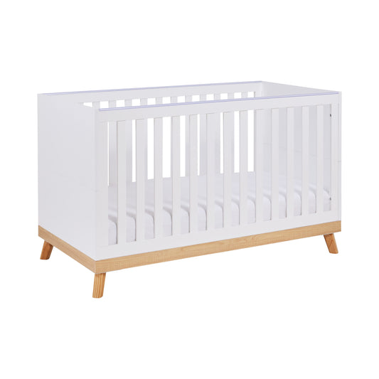 Babymore Mona Cot Bed – White