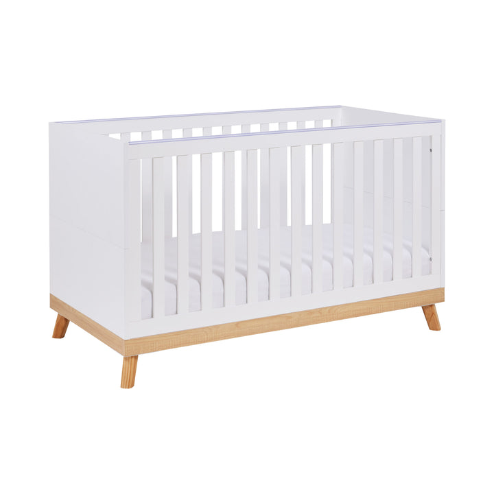 Babymore Mona Cot Bed – White