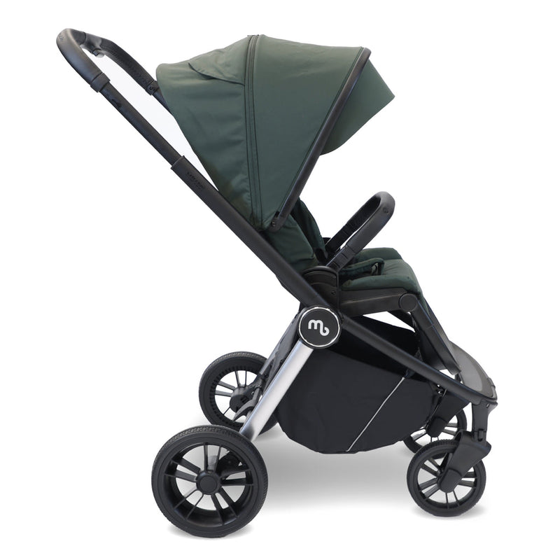 My Babiie MB450i 3in1 Travel System with Rotating Car Seat + Base - Forest Green
