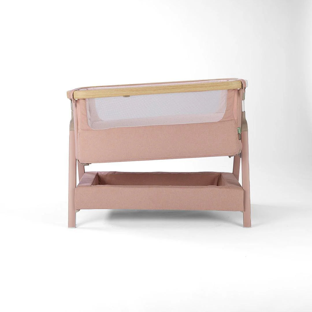 Tutti Bambini Cozee Air 2 Bedside Crib - Drifted Oak/Blush