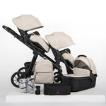 Ickle Bubba Virgo Growing Family 14 Piece Inc Nimbus Car Seat + Base Travel System Bundle - Stone
