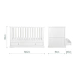 CuddleCo Beaumont Cot Bed - White