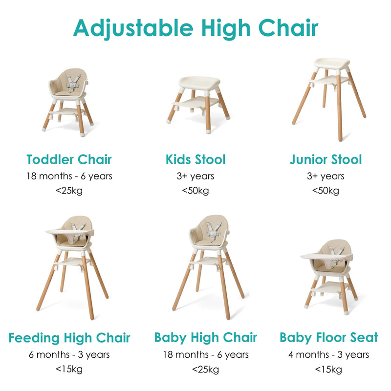 Clair De Lune 6in1 Highchair