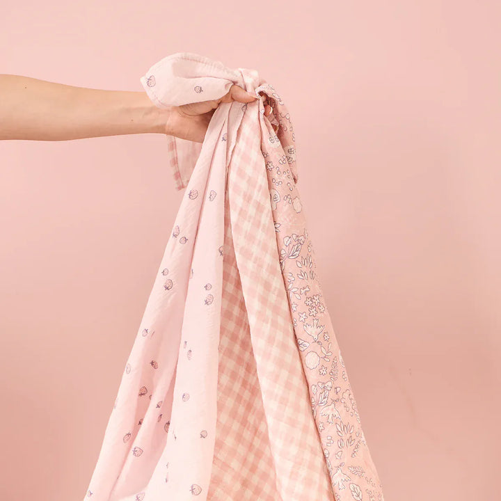 Tutti Bambini Muslin Squares 3pk - Tiny Tails