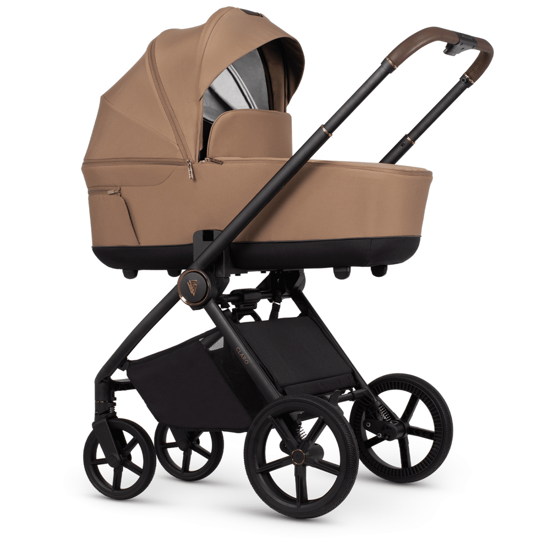 Venicci Claro 2-in-1 Travel System Bundle With Pushchair And Carrycot - Caramel