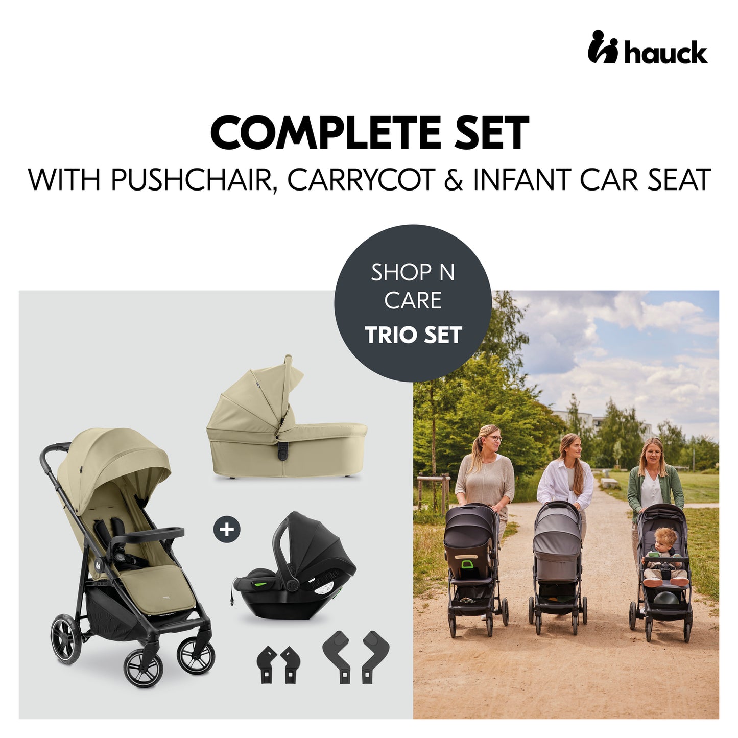 Hauck Shop N Care Trio Set – Olive