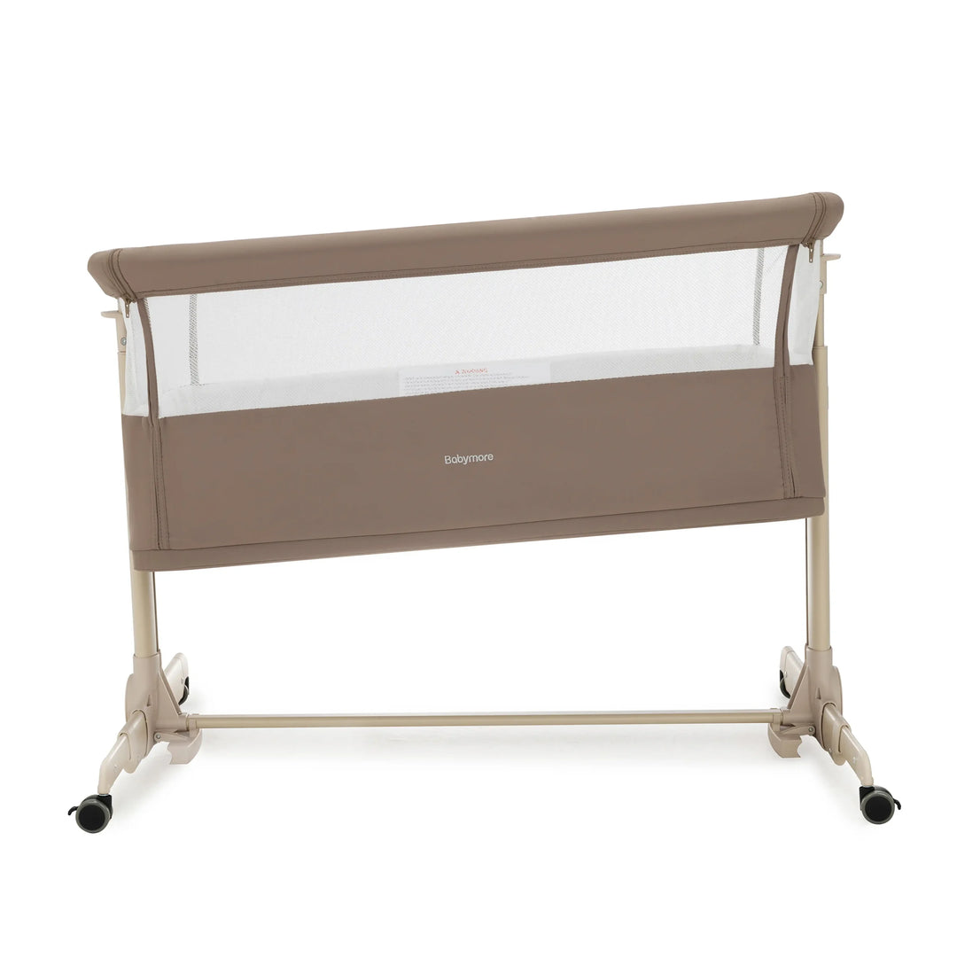 Babymore Neera Bedside Crib – Mocha