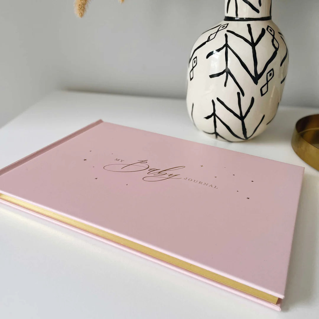 Blush & Gold Baby Memory Book - Blush