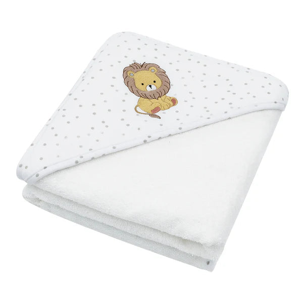 Living Textiles Hooded Towel - Pitter Patter Lion