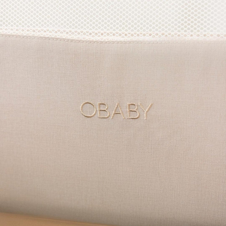 Obaby Cloud Bedside Crib - Oatmeal