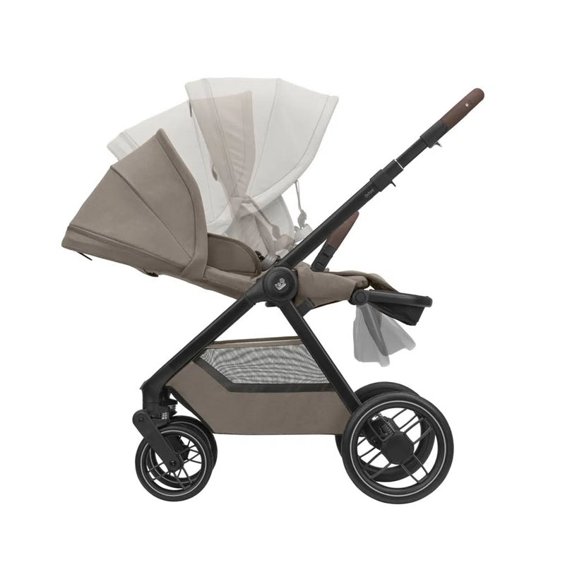 Maxi-Cosi Oxford Travel System Bundle Inc Pebble S Car Seat & Isofix Base - Truffle