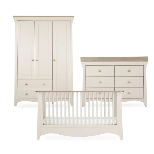 CuddleCo Clara Luxe 3 Piece Furniture Set - Cashmere & Ash