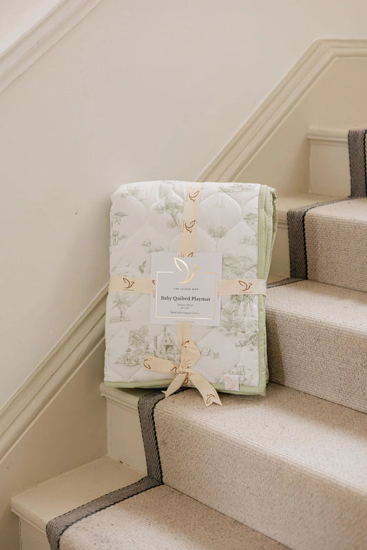 Gilded Bird Safari Toile Quilted Playmat