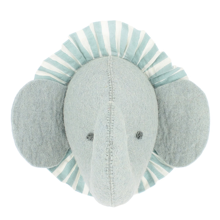 Fiona Walker Elephant with Vintage Ruff Head Mini - Blue
