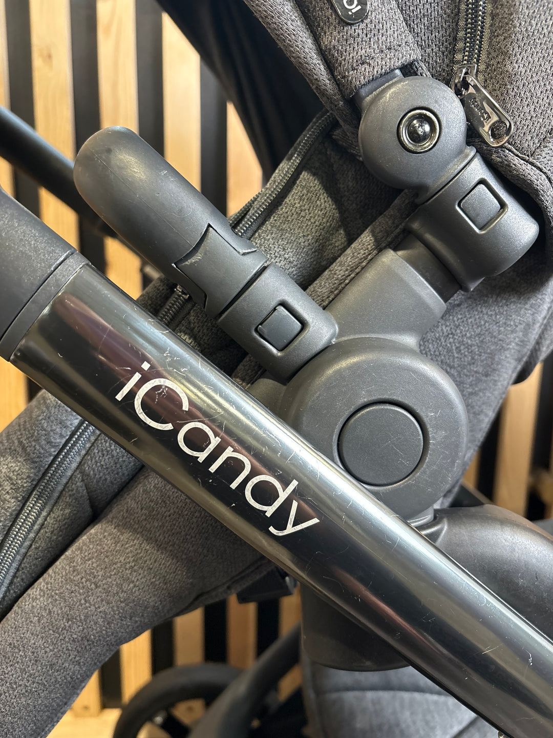 PRE LOVED iCandy Orange 3 Double Pushchair - Slate Grey Marl