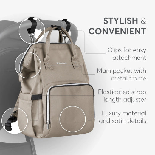 Kikkaboo Siena Mama Changing Backpack - Beige