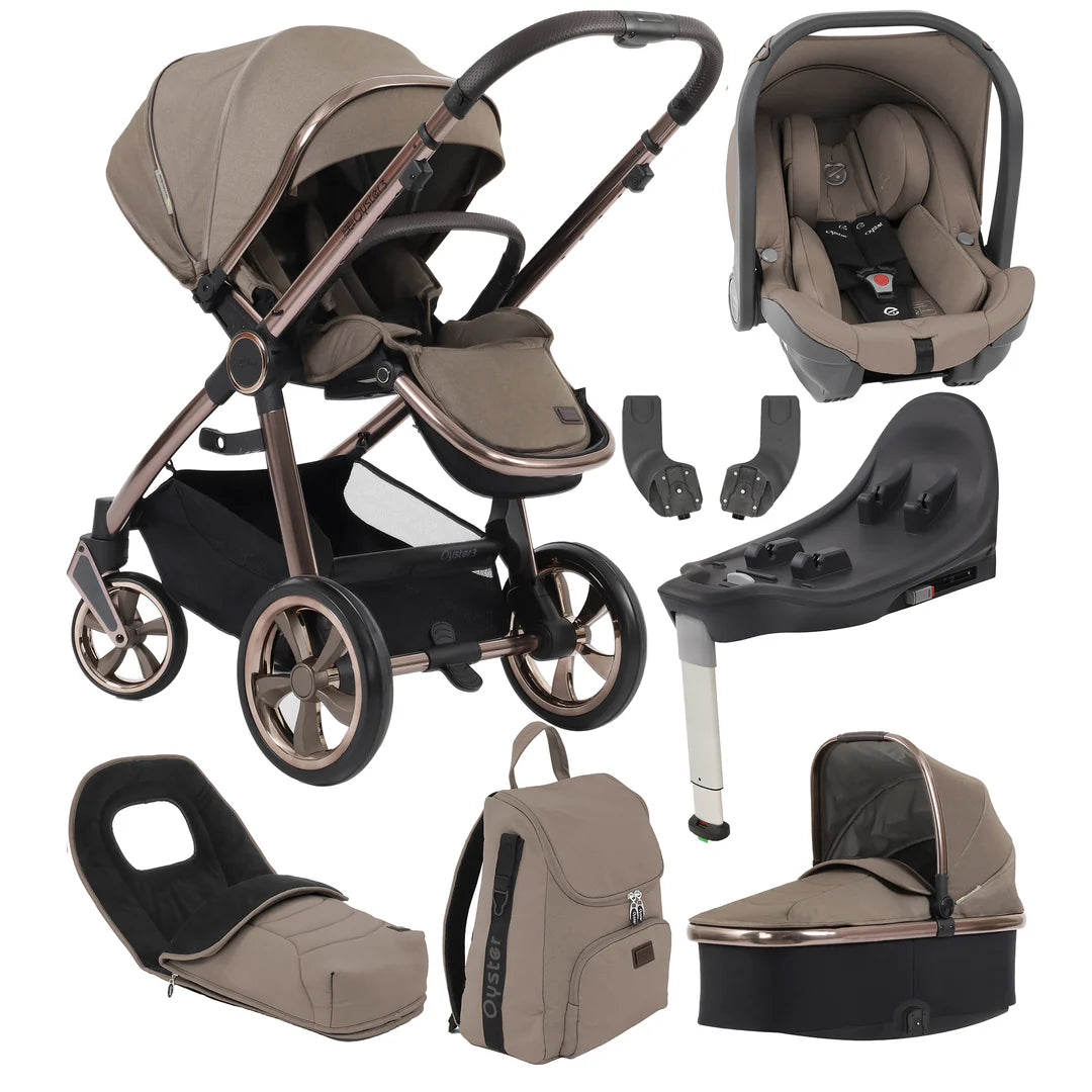 Babystyle Oyster3 Travel System + Home Bundle - Mink