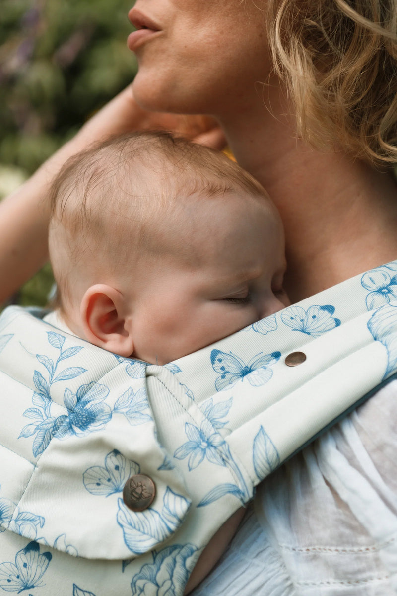 Bizzi Growin Nomad Pure Organic Baby Carrier - Blue Hydrangea