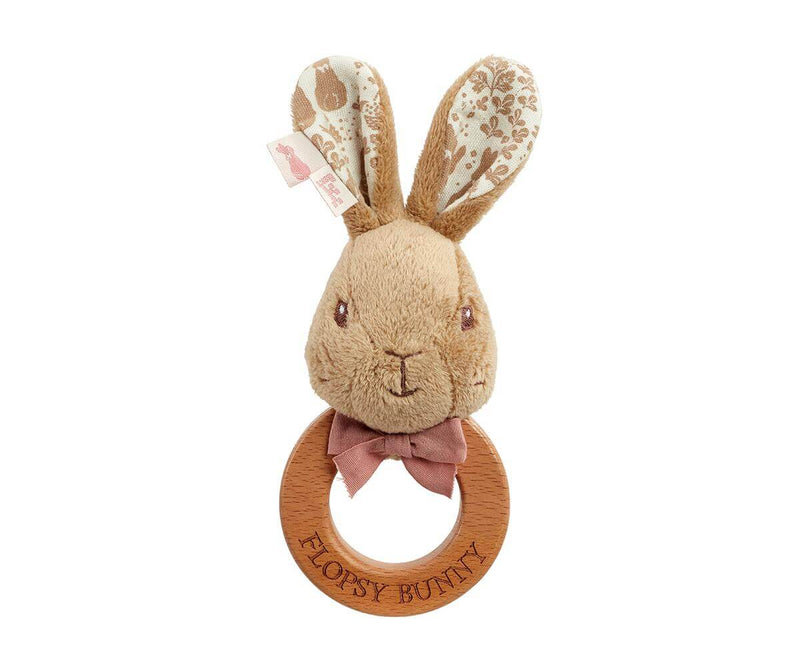 Peter Rabbit Signature Collection - Flopsy Wooden Ring Rattle