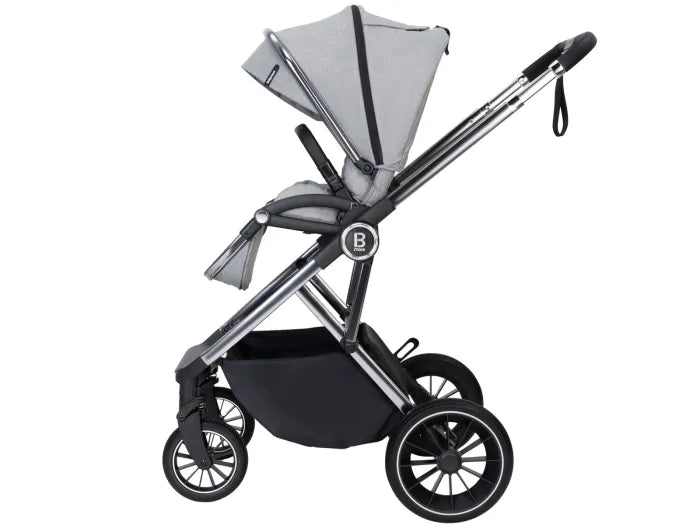 Babymore Chia Travel System Pecan with Base - Pearl Grey