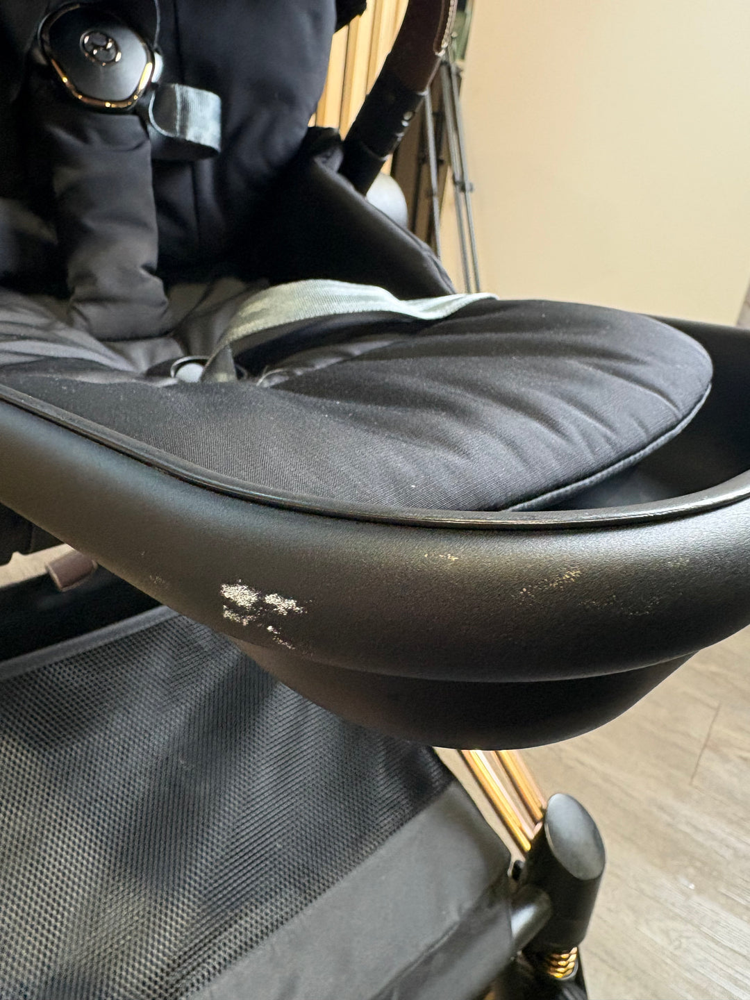 PRE LOVED Cybex Priam Travel System - Sepia Black on Rose Gold