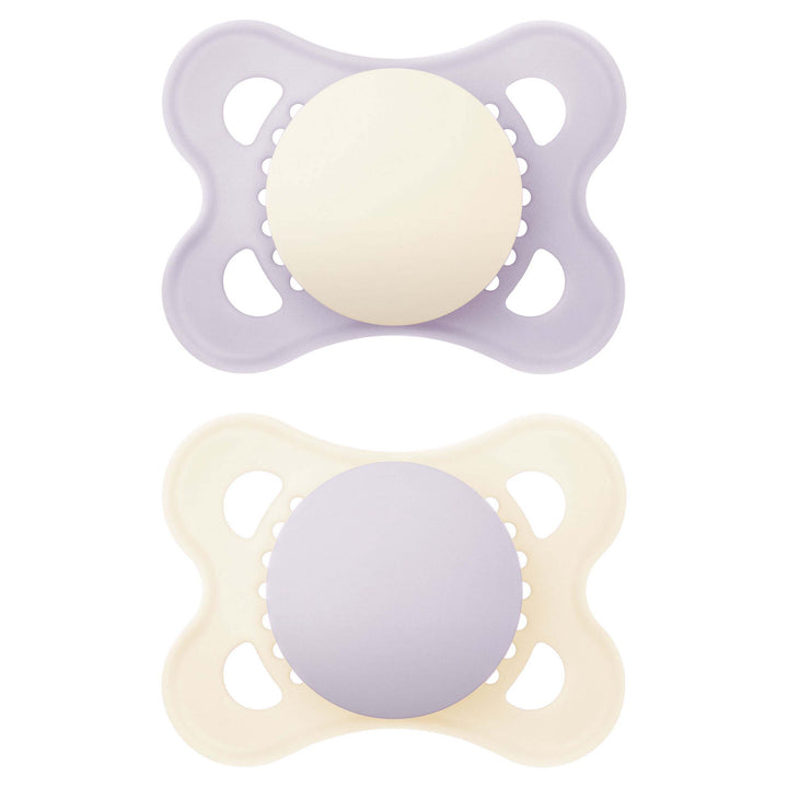 MAM Original Soothers 0-6 Months 2 Pack - Plain Lilac