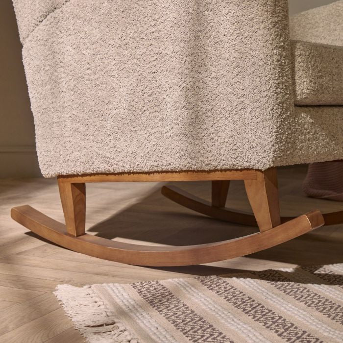 Tutti Bambini Harper Rocking Chair & Footstool - Mushroom