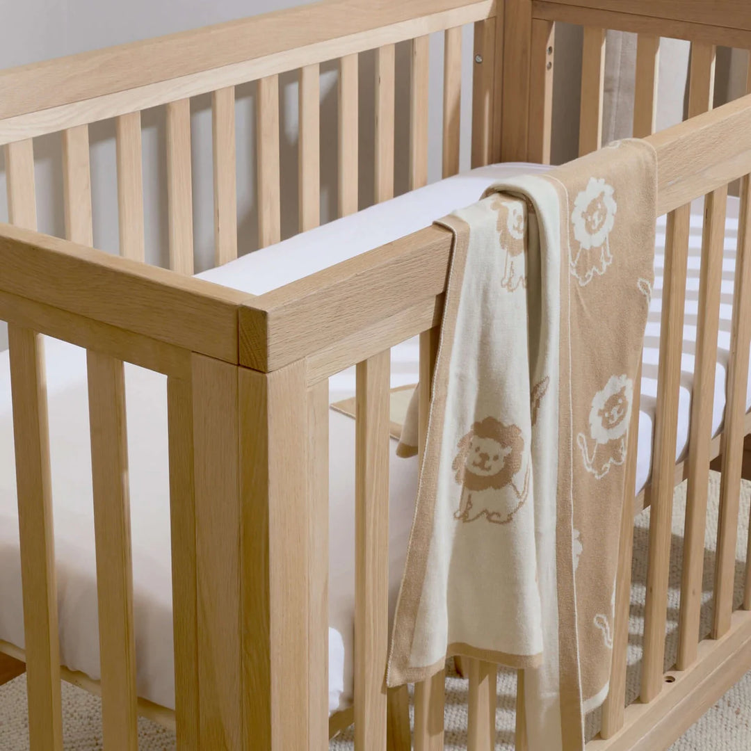 Clair De Lune Solid Oak Cot Bed