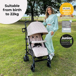 My Babiie MB51 Plus Stroller - Quilted Sand