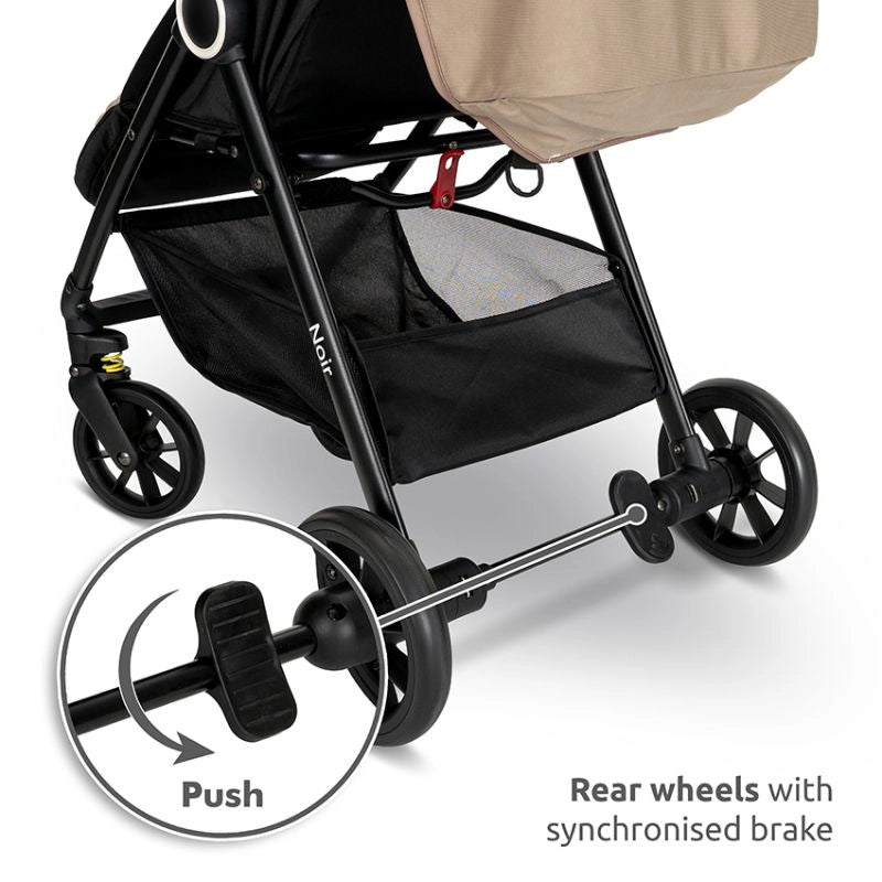 Lorelli Noir Lightweight Compact Stroller - Black