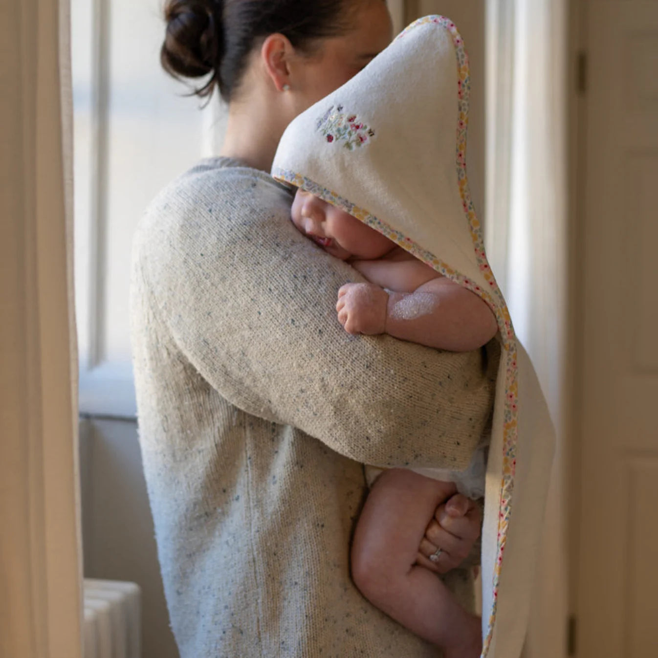 Avery Row Baby Hooded Towel - Wildflower Garden